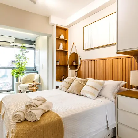 Luxo Brooklin Air Studio Charme Boho Com Vista Incrivel Sao Paulo Exterior photo